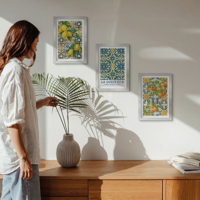 Fotowand Zitronenblüten und Orangen nach italienischer Art
