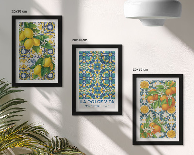 Fotowand Zitronenblüten und Orangen nach italienischer Art