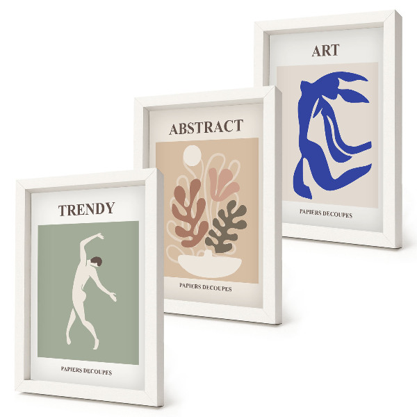 Bilderwand Stilvolle Figuren- und Pflanzenposter von Henri Matisse