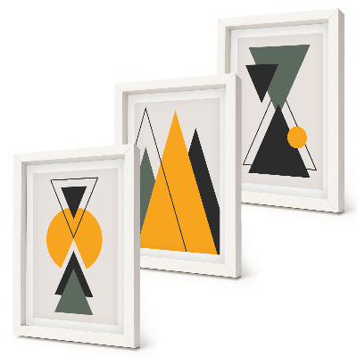 Bilderwand Abstrakte geometrische Formen
