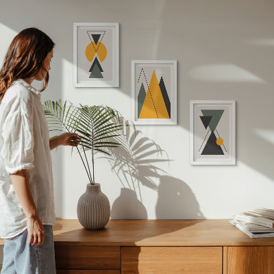 Bilderwand Abstrakte geometrische Formen