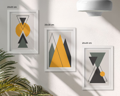 Bilderwand Abstrakte geometrische Formen