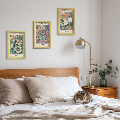 Fotowand Blumenposter Tokio Paris London