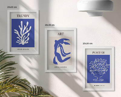 Bilderwand Plakate abstrakter Kunst von Henri Matisse