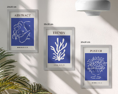 Fotowand Stilvolle blaue Poster von Henri Matisse