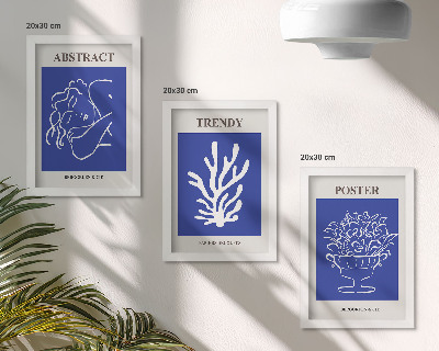 Fotowand Stilvolle blaue Poster von Henri Matisse