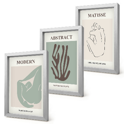 Bilderwand Stilvolle Gemälde mit abstrakten Motiven von Henri Matisse