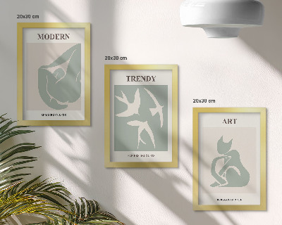 Fotowand Henri Matisse: Abstrakte Figuren in gedeckten Farben
