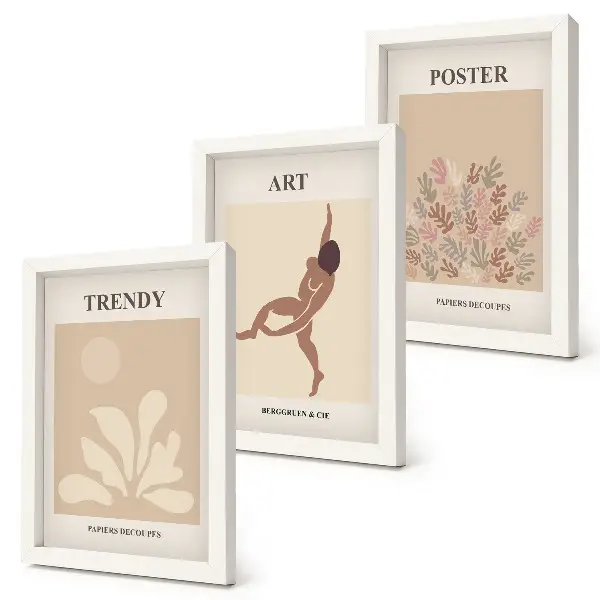 Bilderwand mit abstrakten Formen und Figuren von Henri Matisse