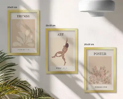 Bilderwand mit abstrakten Formen und Figuren von Henri Matisse