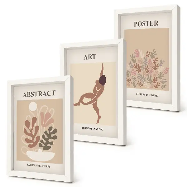 Bilderwand mit stilvollen abstrakten Kompositionen von Henri Matisse