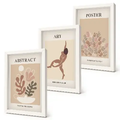 Bilderwand mit stilvollen abstrakten Kompositionen von Henri Matisse