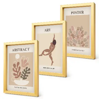 Bilderwand mit stilvollen abstrakten Kompositionen von Henri Matisse