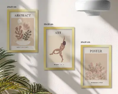 Bilderwand mit stilvollen abstrakten Kompositionen von Henri Matisse