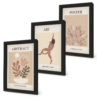 Bilderwand mit stilvollen abstrakten Kompositionen von Henri Matisse
