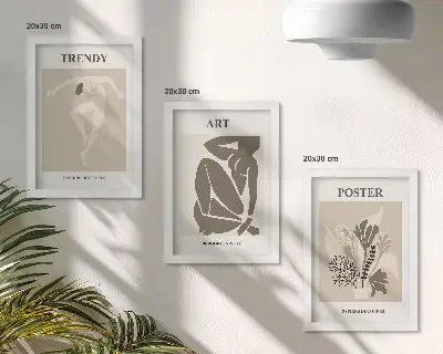 Bilderset mit Rahmen: Menschliche Figuren mit Pflanzen von Henri Matisse kunstdrucke als set mit rahmen