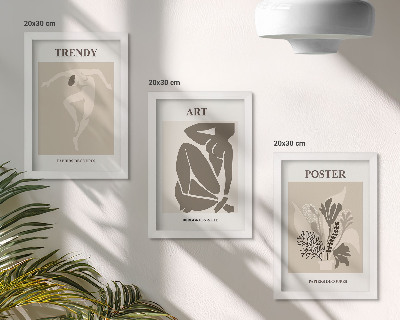 Bilderset mit rahmen Menschliche Figuren mit Pflanzen von Henri Matisse