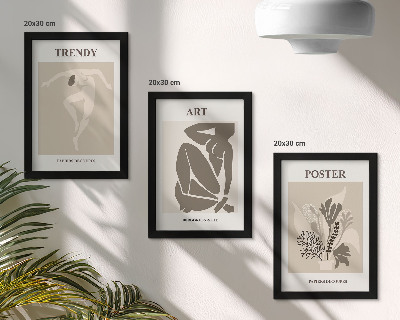 Bilderset mit rahmen Menschliche Figuren mit Pflanzen von Henri Matisse