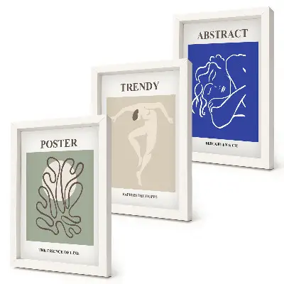 Henri Matisse Pastellillustrationen Bilderset mit Rahmen
