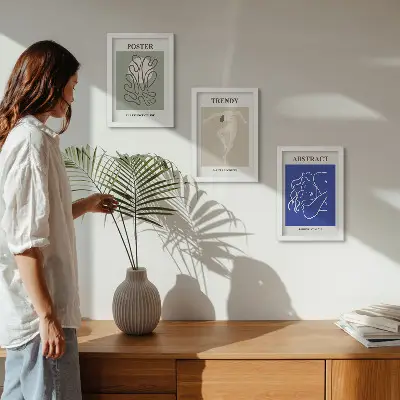 Henri Matisse Pastellillustrationen Bilderset mit Rahmen