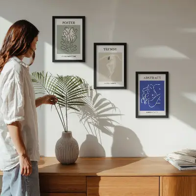 Henri Matisse Pastellillustrationen Bilderset mit Rahmen