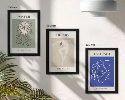 Henri Matisse Pastellillustrationen Bilderset mit Rahmen