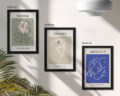 Bilderset mit rahmen Pastellillustrationen von Henri Matisse