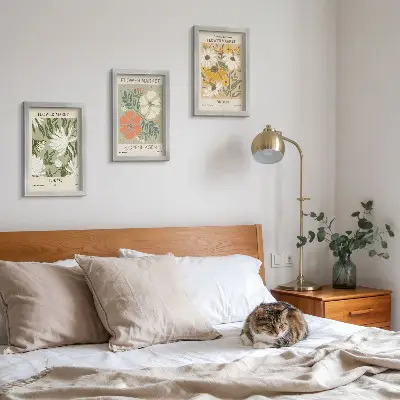 Blumenmotive aus verschiedenen Städten der Welt bilderset mit rahmen