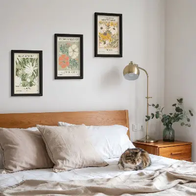 Blumenmotive aus verschiedenen Städten der Welt bilderset mit rahmen