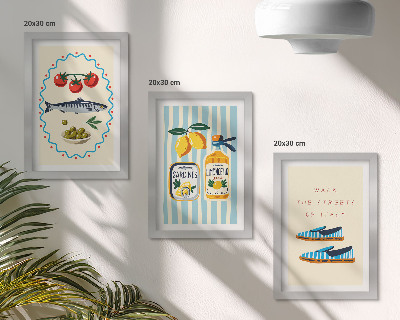 Bilderwand Italienische Aromen und Lebensart in farbenfrohen Bildern