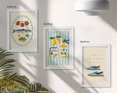 Bilderwand Italienische Aromen und Lebensart in farbenfrohen Bildern