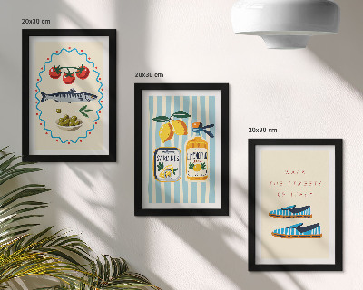Bilderwand Italienische Aromen und Lebensart in farbenfrohen Bildern