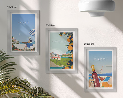 Fotowand Urlaubsansichten von Amalfi, Positano und Capri