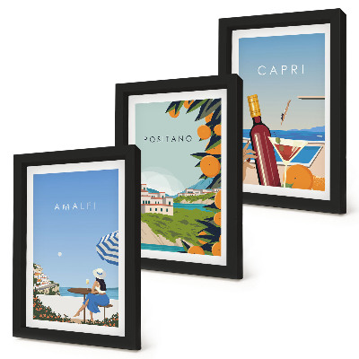 Fotowand Urlaubsansichten von Amalfi, Positano und Capri