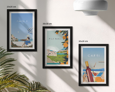 Fotowand Urlaubsansichten von Amalfi, Positano und Capri