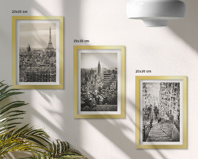Fotowand Stadtansichten von Paris und New York sowie eine charmante Treppe
