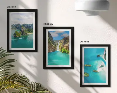 Fotowand mit tropischen Landschaften, Inseln und türkisfarbenem Wasser
