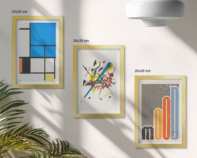 Fotowand Abstrakte, moderne Kompositionen mit geometrischen Formen