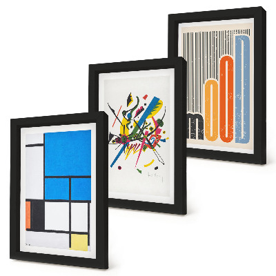 Fotowand Abstrakte, moderne Kompositionen mit geometrischen Formen