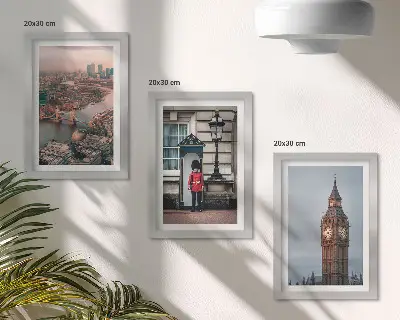 Bilderwand Ansichten von London mit der Tower Bridge und dem Big Ben