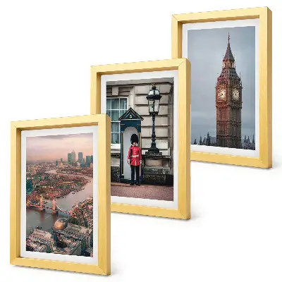Bilderwand Ansichten von London mit der Tower Bridge und dem Big Ben
