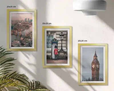 Bilderwand Ansichten von London mit der Tower Bridge und dem Big Ben