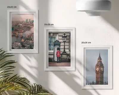 Bilderwand Ansichten von London mit der Tower Bridge und dem Big Ben