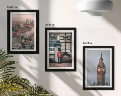 Bilderwand Ansichten von London mit der Tower Bridge und dem Big Ben