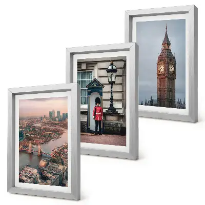 Bilderwand Ansichten von London mit der Tower Bridge und dem Big Ben