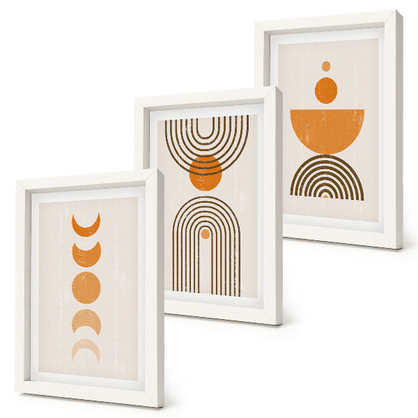 Bilderwand Boho-minimalistisches Dekorationsdesign