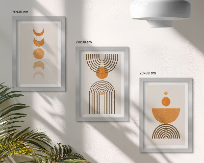 Bilderwand Boho-minimalistisches Dekorationsdesign
