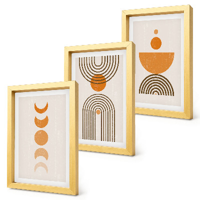 Bilderwand Boho-minimalistisches Dekorationsdesign