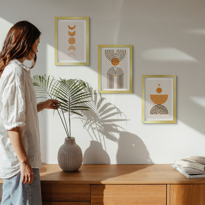 Bilderwand Boho-minimalistisches Dekorationsdesign
