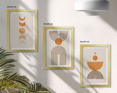 Bilderwand Boho-minimalistisches Dekorationsdesign